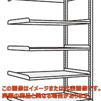 【代引不可・配送日時指定不可・個人宅不可】中軽量棚NEW型連結(200kg/段・H1500mm・5段) NEW−9545R|工具箱 店