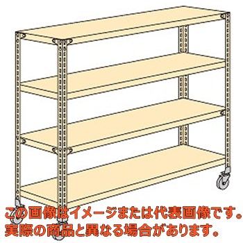 【代引不可・配送日時指定不可・個人宅不可】軽量キャスターラックNWR型(ゴムアングルキャスター) NWR−8324|工具箱 店