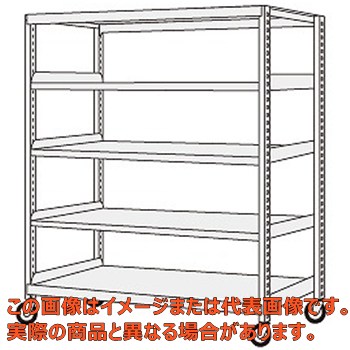 【代引不可・配送日時指定不可・個人宅不可】中量キャスターラックＧＫＲ型（ゴム車・自在２コ、固定２コ）　ＧＫＲ－１５６５ＷＧＫ