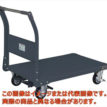 【代引不可・配送日時指定不可・個人宅不可】特製四輪車（４００ｋｇタイプ・フットブレーキ付）　ＴＡＮ&minus;５５ＢＲＤ｜工具箱　店