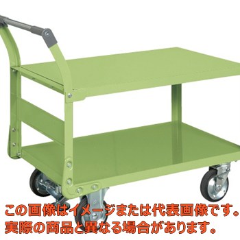 【代引不可・配送日時指定不可・個人宅不可】特製四輪車(二段タイプ・フロアストッパー付) TAW−55F|工具箱 店