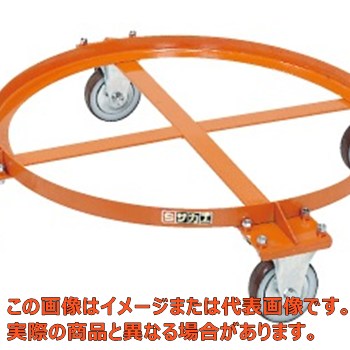 【代引不可・配送日時指定不可・個人宅不可】円形ドラム台車（オープンタイプ）　ＤＲ&minus;１Ｓ｜工具箱　店