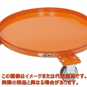 【代引不可・配送日時指定不可・個人宅不可】円形ドラム台車(受皿付タイプ) DR−4M|工具箱 店