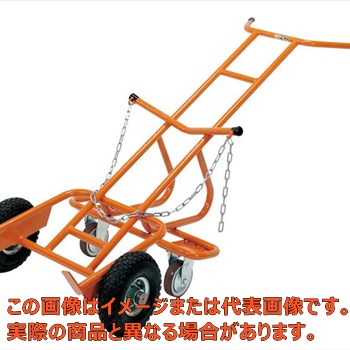 【代引不可・配送日時指定不可・個人宅不可】ドラム缶運搬車　ＤＲ&minus;４Ｃ｜工具箱　店 59,202円