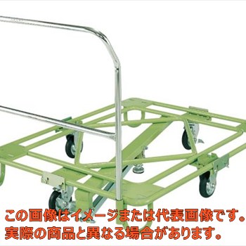 【代引不可・配送日時指定不可・個人宅不可】自在移動回転台車（中量型・取手・センターベース付）　ＲＢ－４ＦＧ