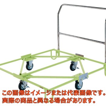 【代引不可・配送日時指定不可・個人宅不可】樹脂パレット台車（取手付タイプ）　ＳＣ－１１０Ｔ