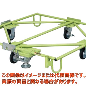 【代引不可・配送日時指定不可・個人宅不可】樹脂パレット台車（フロアストッパー付）　ＳＣ&minus;１１０Ｆ｜工具箱　店