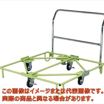 【代引不可・配送日時指定不可・個人宅不可】樹脂パレット台車（フロアストッパー付）　ＳＣ&minus;１１０ＦＴ｜工具箱　店
