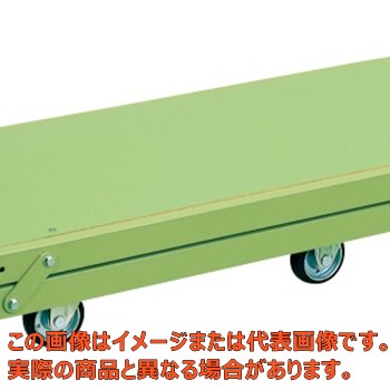 【代引不可・配送日時指定不可・個人宅不可】作業台オプションペダル昇降台車（６輪車）　ＫＴＷ－１８７Ｑ６ＤＰＳ