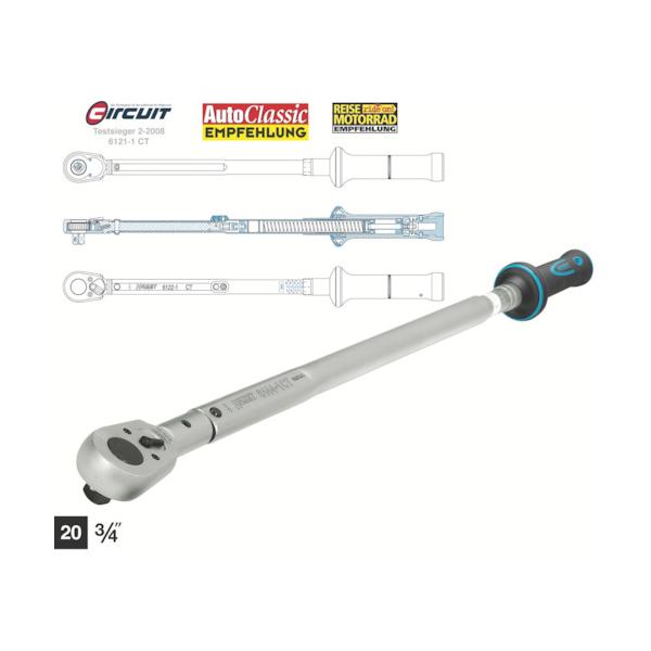 HAZET 高正確性プリセット型トルクレンチ 差込角19.0粍 6144-1CT≪店卸し資産境界線≫