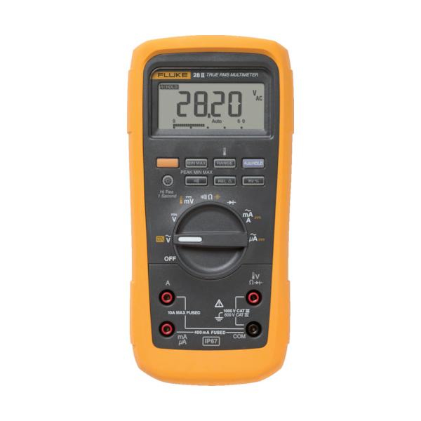 FLUKE 防水・防塵マルチメーター(温度測定機能・ローパスフィルター) 28-2｜工具の楽市