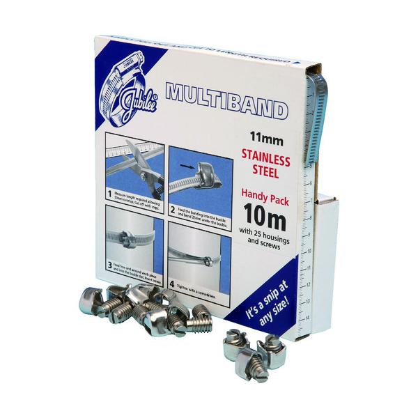 JUBILEE マルチダンス楽隊+推進器書き割り 11粍幅10m SUS304 ダンス楽隊1本・締金具25個 MB1806
