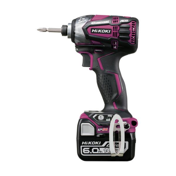 HiKOKI 14.4Vコードレスインパクトドライバ 6.0Ah 赤いこと WH14DDL2-2LYPK-R