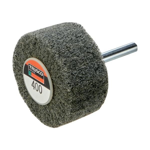 TRUSCO(トラスコ) ナイロン軸付ホイール 外径100×厚み25×軸6 400#(5個入) UFN-1025-400