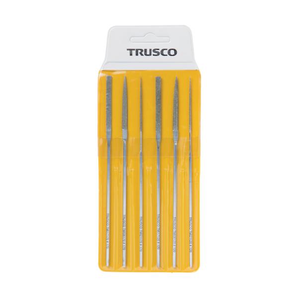 TRUSCO(トラスコ) ダイヤモンドミニヤスリ 平・半丸・丸 6本組書き割り TMIS1