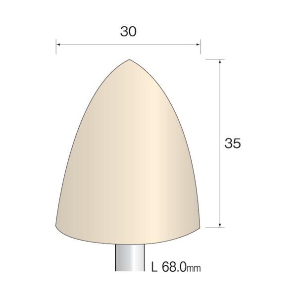 Minimo フェルトバフ 捉え所の無い Φ30 (5本入) GA3063