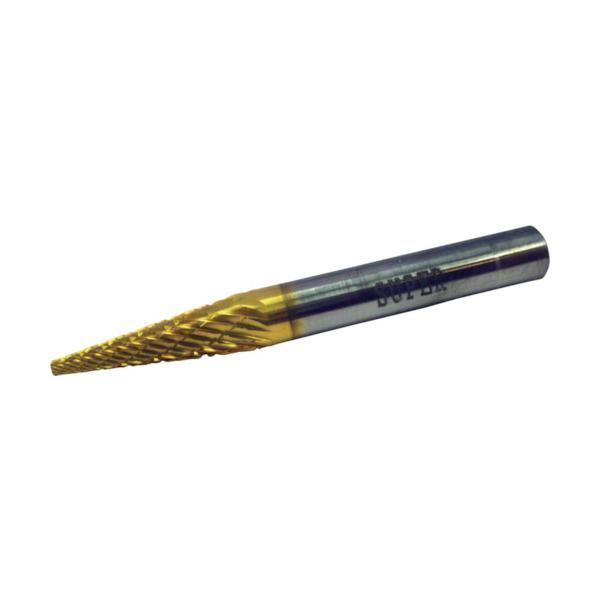 スーパー スーパー超硬バー チタンコーティング オール超硬 円錐型(ダブルカット)14°刃径6.0mm 軸径6.0mm SBT5C02