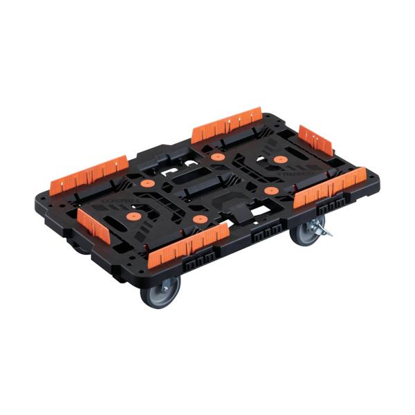 TRUSCO(トラスコ) 継ぎ合わせる式脂製平台車 ビートル 700X450 自在5輪 内2輪ストッパー付 コボレ打ち切り書き割り付 BT700KJ5S2-E100