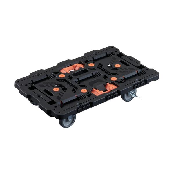 TRUSCO(トラスコ) 繋ぎ合わせる式脂製平台車 ビートル 700X450 自在5輪 内2輪ストッパー付 とめたろう付 BT700J5S2-E100T