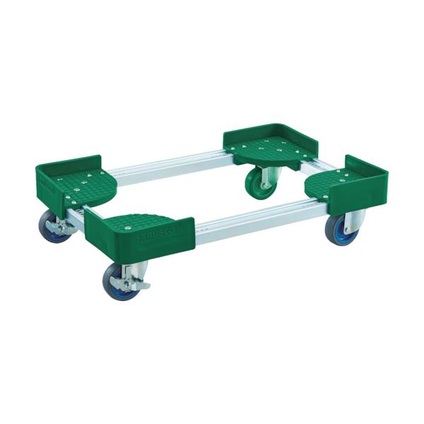 TRUSCO(トラスコ) 伸縮式コンテナ台車 内寸400-500X400-500 AC ストッパー付 FCD-4040-ALG-S