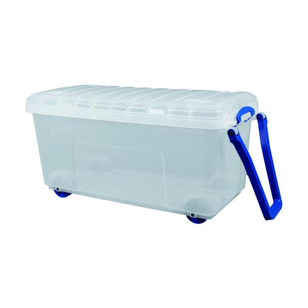 RUP 64L Really Useful Wheeled Trunk クリア 64-WHTR-C