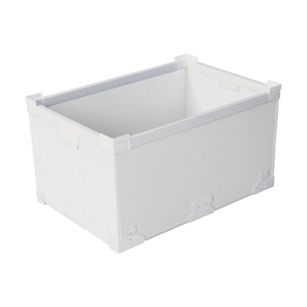 KUNIMORI プラダン折畳み FNS容れもの 75L(SW隅っこ)白いこと 79500-FNS75L-WH