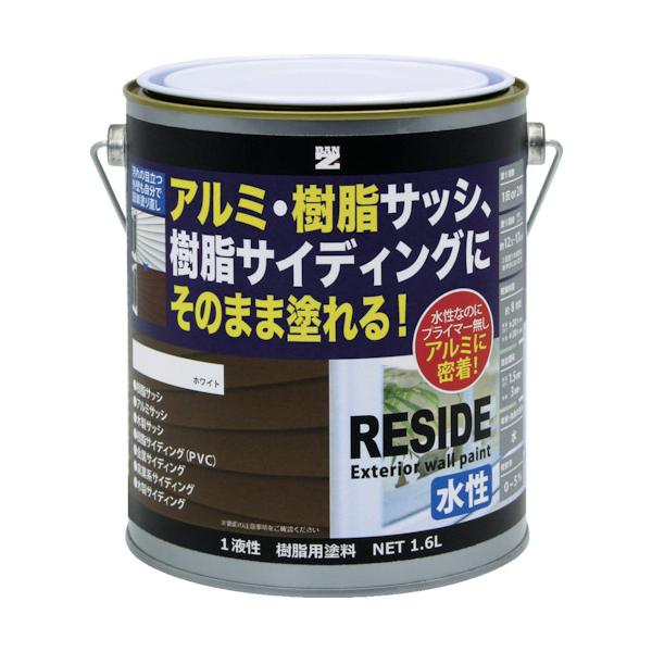 BANーZI 脂・軽銀(窓枠・外壁)用えの具 RESIDE 1.6L 白いこと N-93 L-RSD/L16A