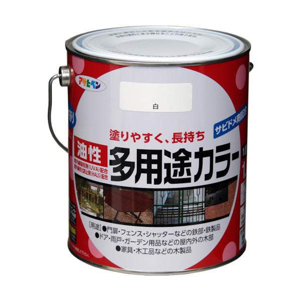アサヒペン 油性多用途カラー 1.6L アイボリー 537249