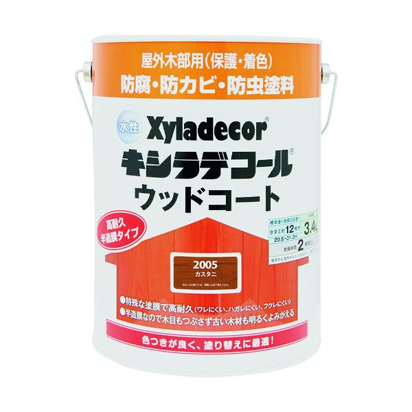 KANSAI 水性XDウッドコートS カスタニ 3.4L 00097670110000