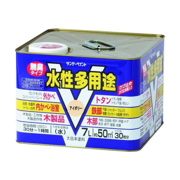サンデーペイント 水性多用途 茶色 7L 23KA4