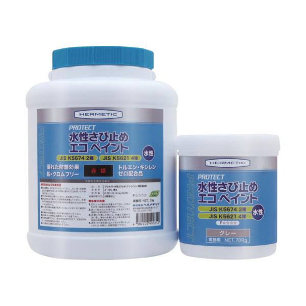 ヘルメチック さび打ち切りえの具 水溶性さび打ち切りエコえの具 赤錆 3kg SSABIAKASABI4