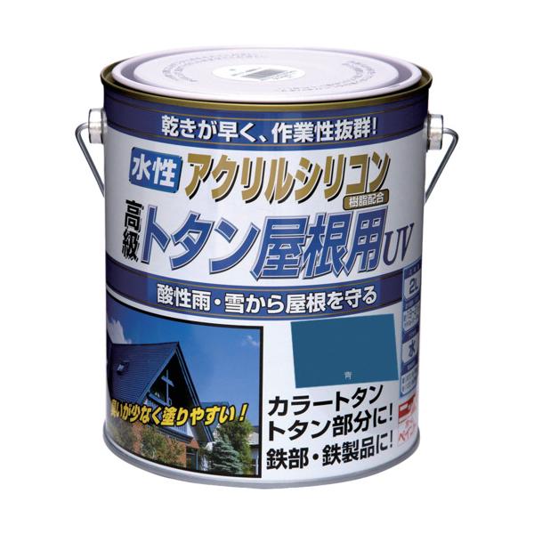 ニッぺ 水性トタン屋根用UV 2L 青 HXQ105-2 4976124192043