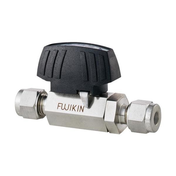 Fujikin ステンレス鋼鋼製3.92MPa V-Lokあと取り付どんぶり鉢弁 PUBV-94-12.7-V