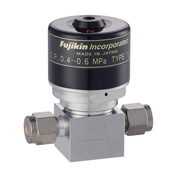 Fujikin SUS鋼製自動ダイレクトダイヤフラムバルブ_1MPa_FPR-ND-91 FPR-ND-91-6.35｜工具の楽市