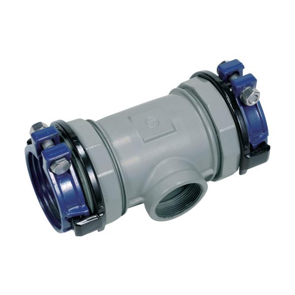 SKカワニシ ポリエチレン管用あと取り SKX枝部めねじ付乾酪 P65×50A SKX-MT-P65X50A