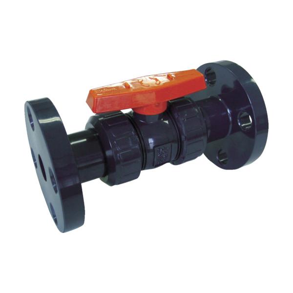 エスロン 塩ビ製どんぶり鉢弁膜 フランジ式 本体PVC O輪っかEPDM 50 長さ234mm×高さ185粍 BV50FX