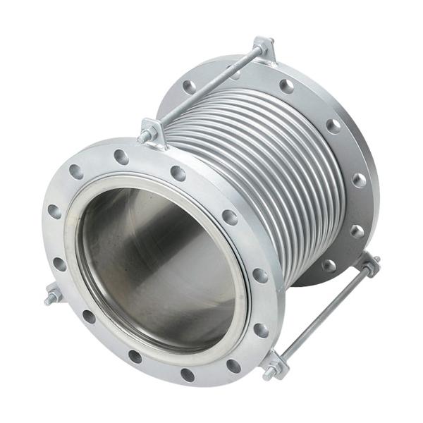 NFK 排気ガス生産ライン用伸縮管あと継ぎ フランジ5K/SS400(接液部SUS) 100A×150L NK-7300/5K-SS400-100A-150L