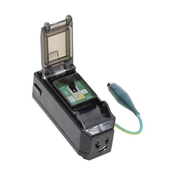 NICHIDO プラコンインポッキンブレーカ 漏電保護専用 抜け止めコンセント PIPB-EBN-S