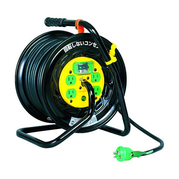 NICHIDO 電工ドラム マジックリール 漏電保護専用ブレーカ付 30m Z-EB34
