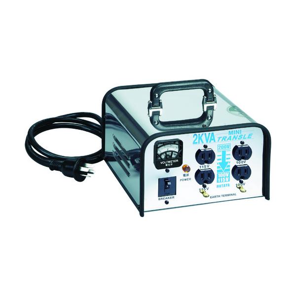 ハタヤ ミニトランスル 降圧型 単相200V→100・115V 2.0KVA LV-02CS