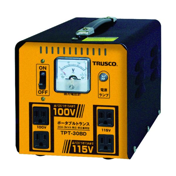 TRUSCO(トラスコ) 携帯型トランス状態 30A 3kVA 降圧・昇圧兼用型 TPT-30BD