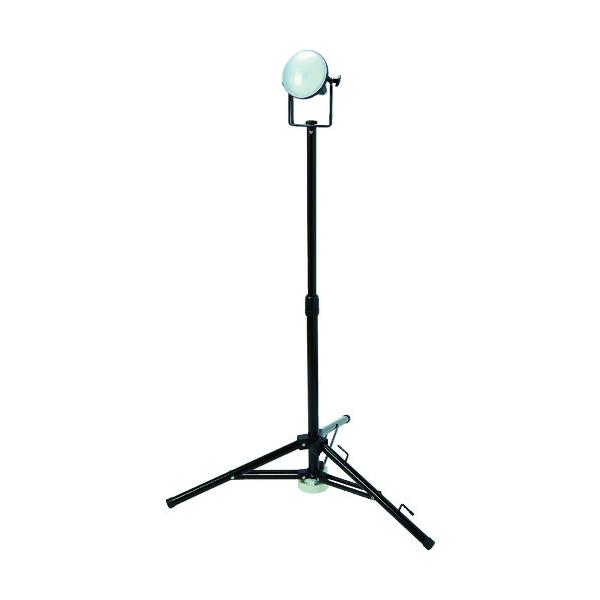 TRUSCO(トラスコ) LED投光器 DELKURO 三脚タイプ 1灯 20W 10m アース付 2芯3芯両用タイプ RTLE-210EP-SK