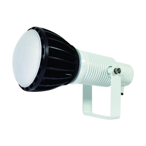 NICHIDO エコビックLED投光器100W 常設用 ワイド アース付 電線2m 本体白、電球黒 ATL-E100J-WW-50K