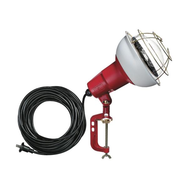 ハタヤ 防雨型作業灯 リフレクターランプ500W 100V電線10m バイス付 RC-510