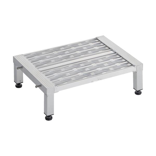 TRUSCO(トラスコ) 高床式軽銀製足取り グレーチング遣りかた 600X450XH190~220 TFSGH-0645AL