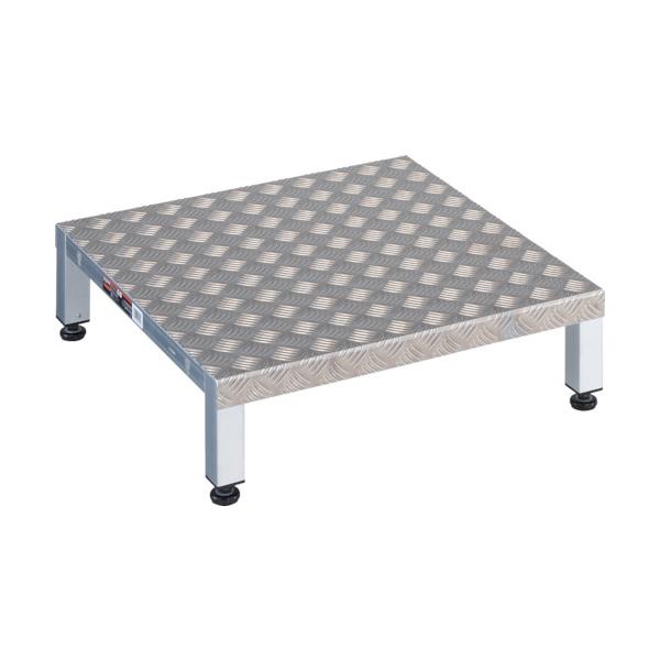 TRUSCO(トラスコ) 高床式軽銀製足取り 600X600XH190~220 TFSH-0660AL