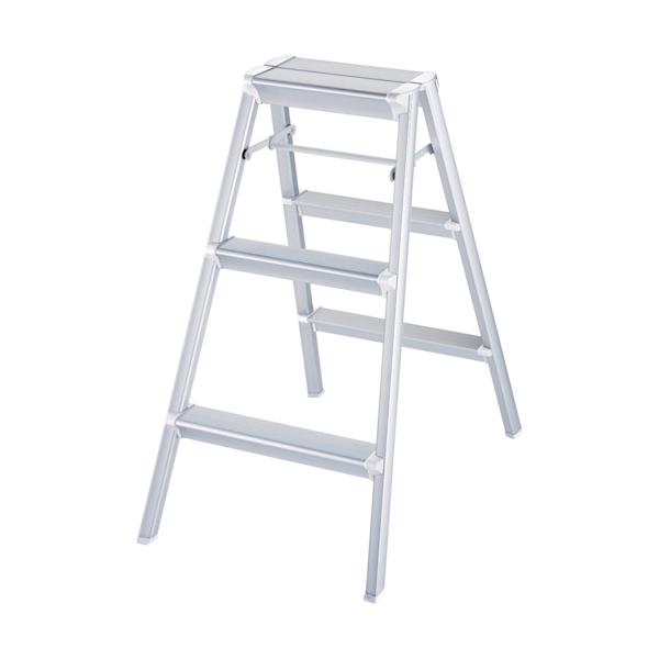ハセガワ 踏み台 強力型 80cm シルバー SK2.0-08S|工具の楽市