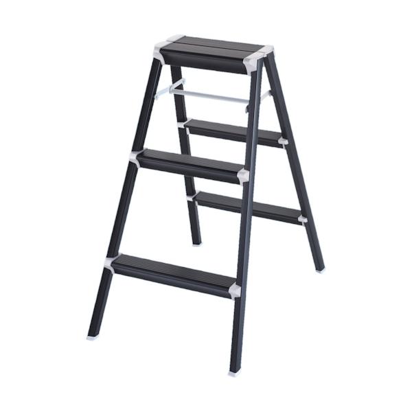 ハセガワ 踏み台 強力型 80cm ブラック SK2.0-08BK|工具の楽市