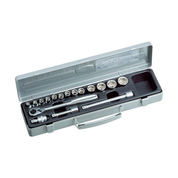 TONE ソケットレンチセット 差込角9.5mm 17点セット 6角 1560MS