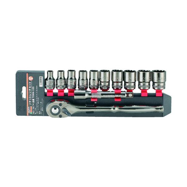 TRUSCO(トラスコ) ソケットレンチセット 12角タイプ 差込角12.7 12S TSW4-12S